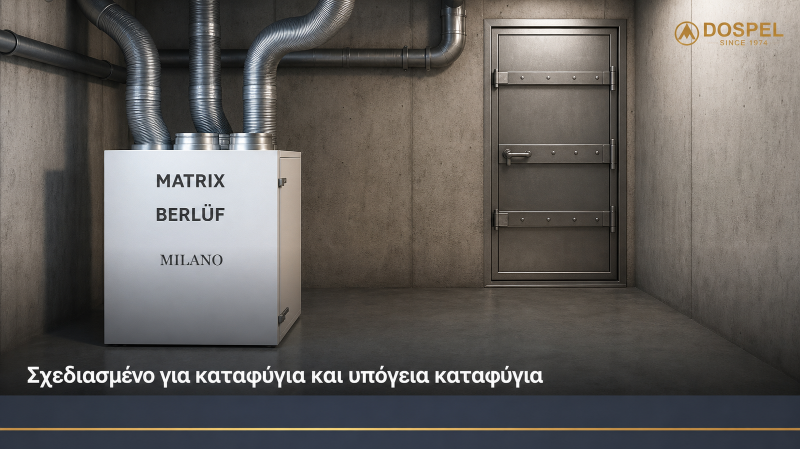Banner Berluf Matrix σχεδιασμένο για καταφύγια και bunker